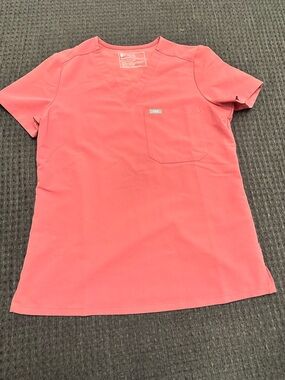 Figs pink scrub top.
